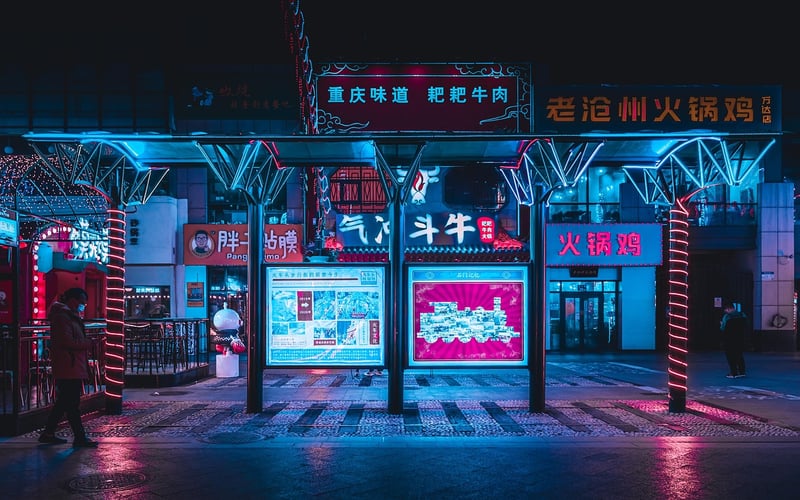 Futuristic city concept